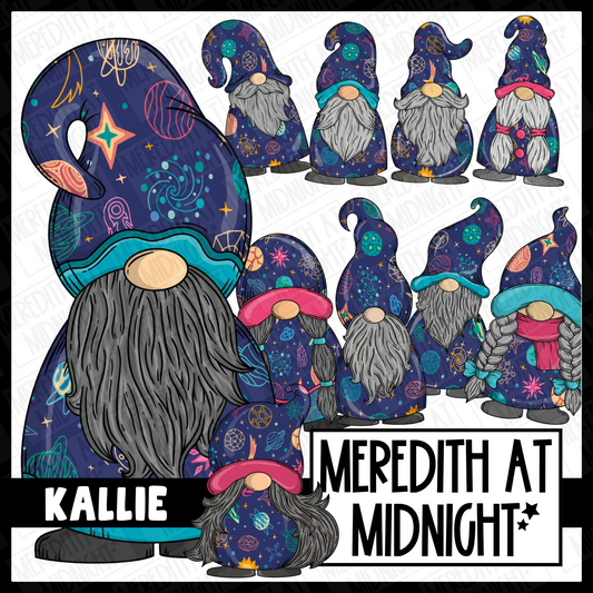 "Kalle" Space Gonk / Gnome Clipart / Digital Stickers *INSTANT DOWNLOAD* PNG files (Copy)